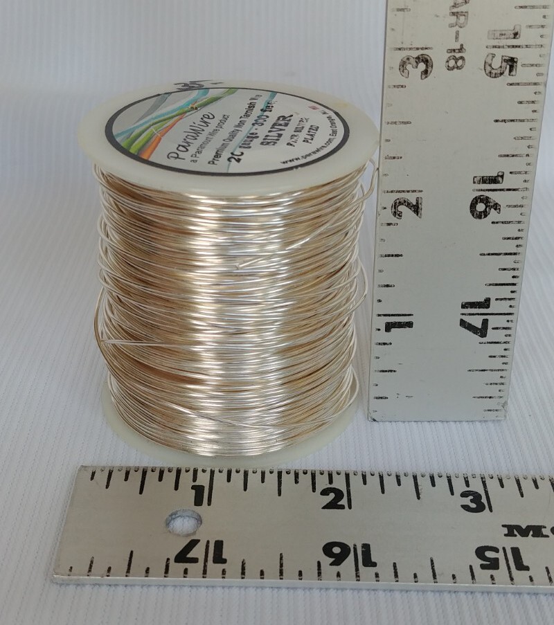 WIRE Paramount Wire Product 20 Gauge-300 Feet Silver Fine Silver Plated USA