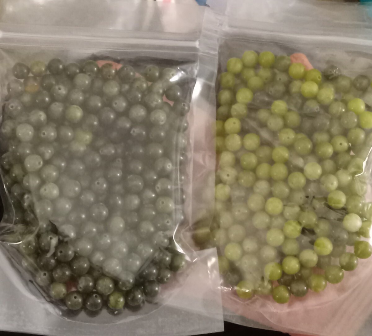 Set 50 LOT 8mm Green Connemara Marble Loose Round Beads Bracelets Earrings Rings