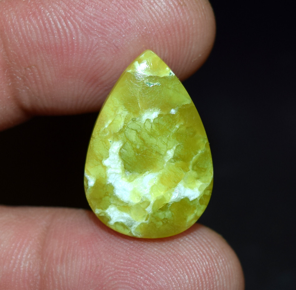 12.10 Cts. 100% Natural Lizardite Pear Cabochon Loose Gemstone For Pendant Ring