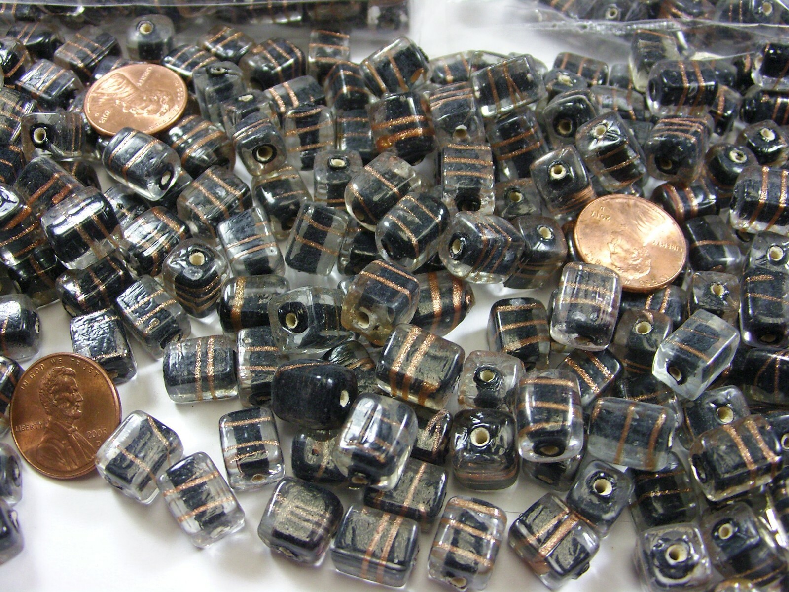 2 Pounds India Handmade Glass Beads 540 Pieces Wholesale Bulk Lot (BN-2)