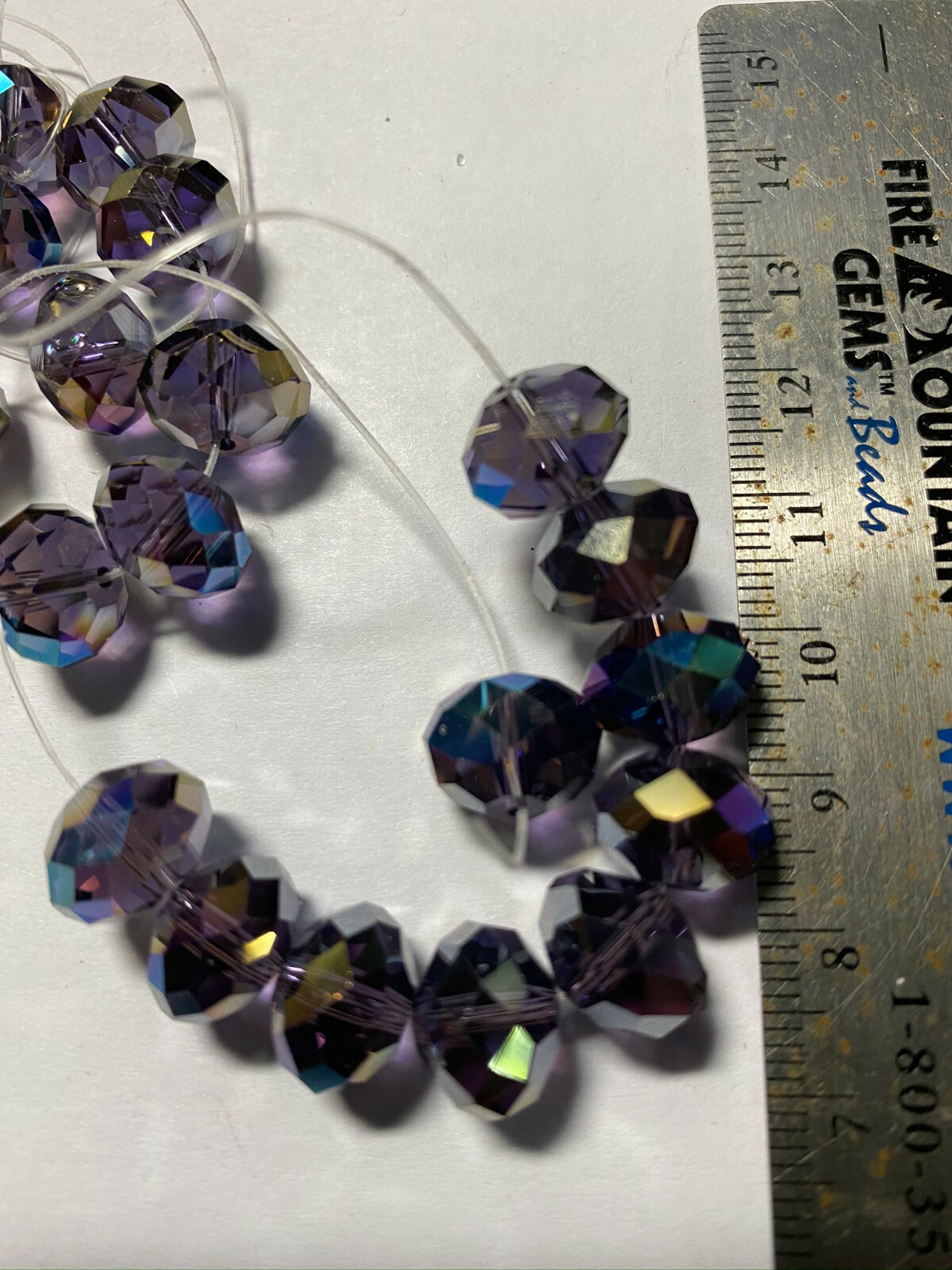 Chinarovski Faceted Glass Crystal Rondelle Space Beads 12mm