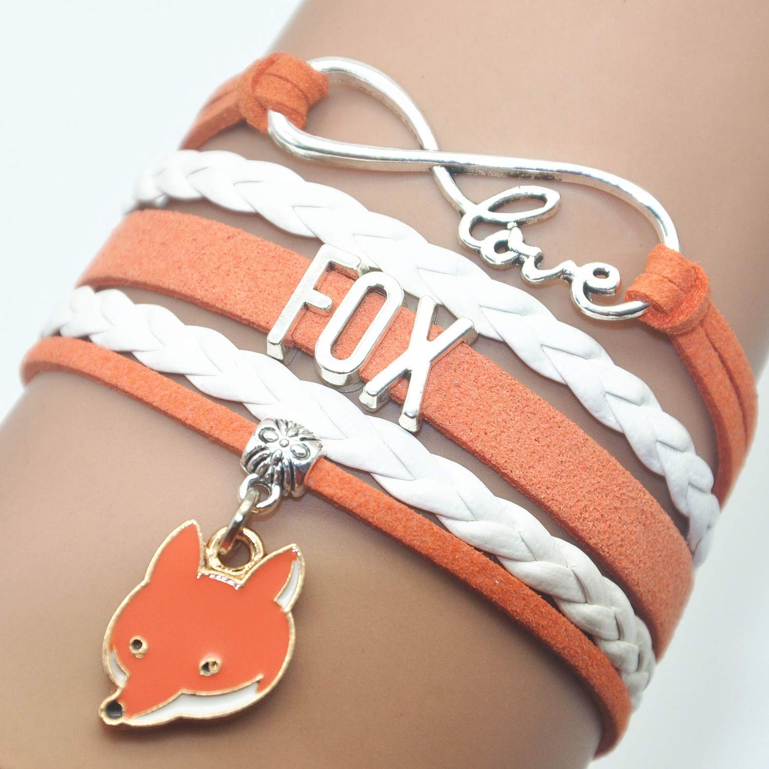 Fox Bracelet – Infinity Love Charm Bracelet Gifts For Women, Men, Adult Fox – 02