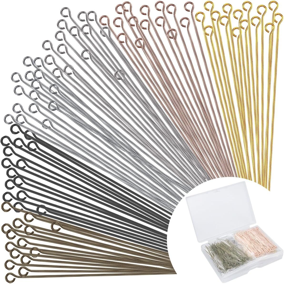 Free Shipping 600Pieces Flat Head Pins for Jewelry Making DIY Straight Head Pins