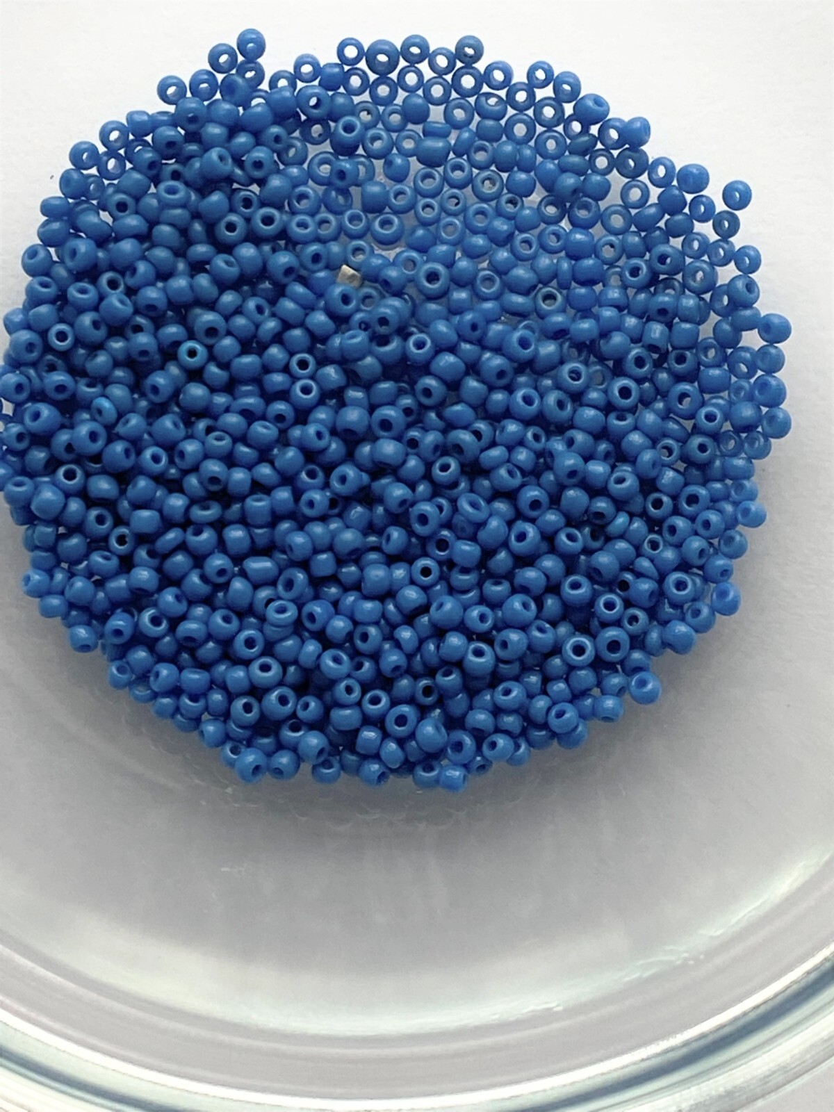 Antique Micro Seed Beads-Medium Opaque Turquoise Blue- 3.9 gram bags-13/0-14/0