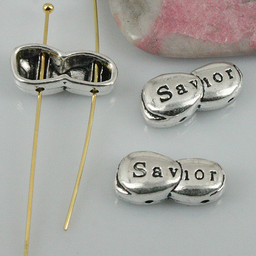 8pcs18*8.9mm tibetan silver color SVIOR religious cover findings EF0438