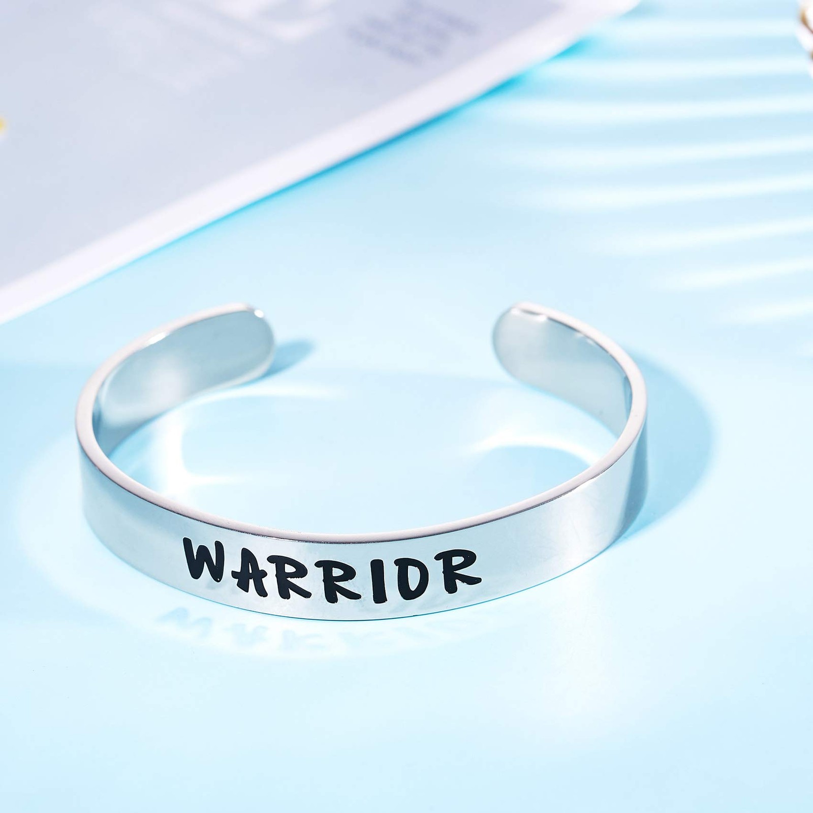 Inspirational Message Warrior Bracelet Jewelry Be Brave There are People Rooting