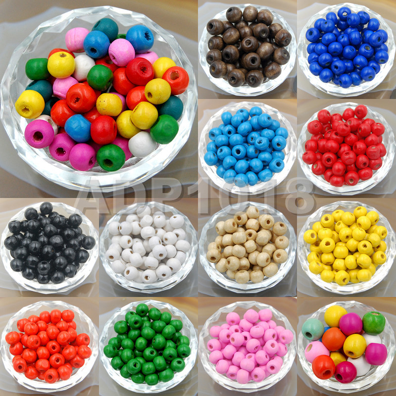 Wholesale Wood Spacer Loose Wooden Craft Beads 4mm 6mm 8mm 10mm 12mm 14mm