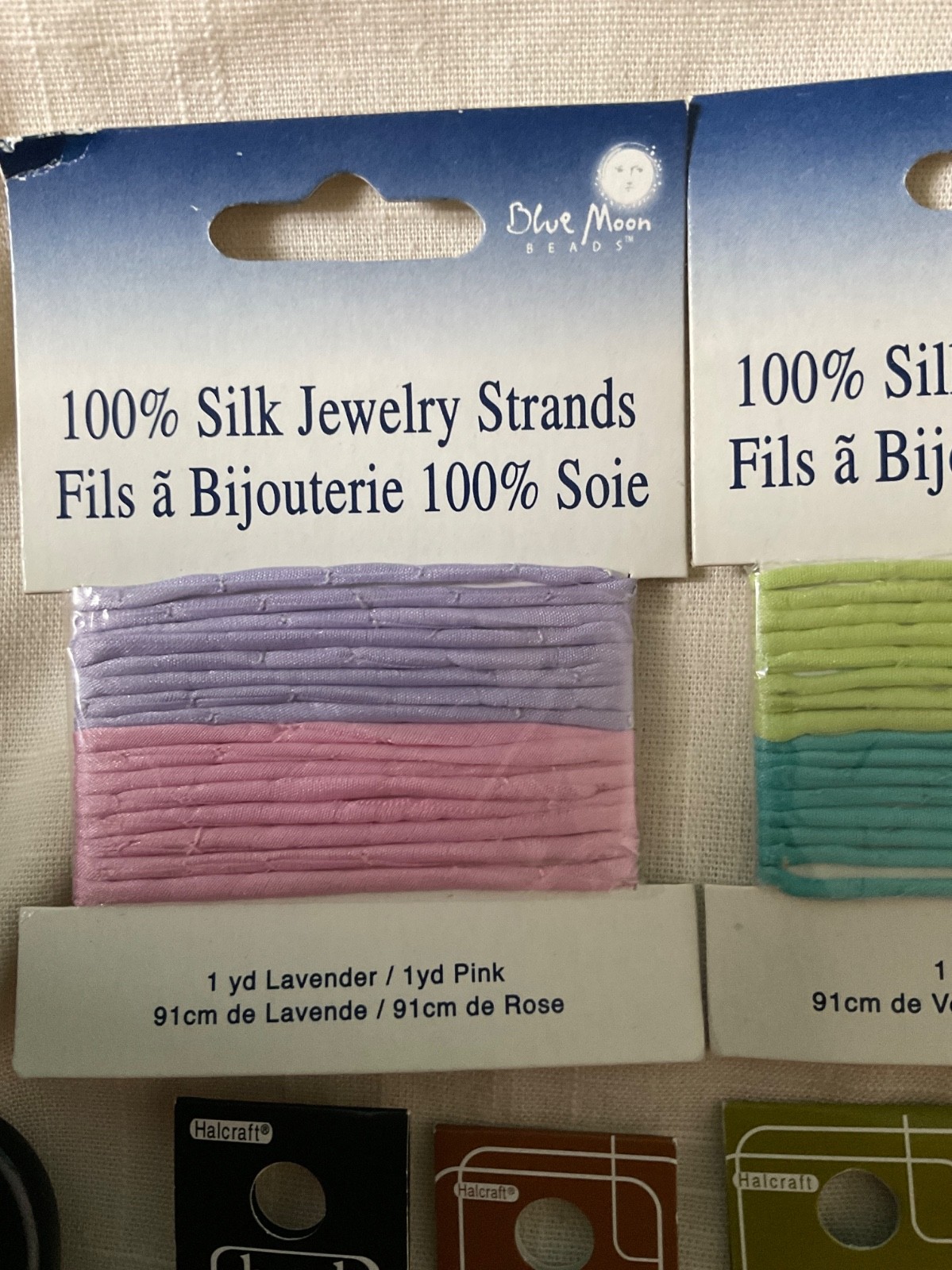 Jewerly Making Supplies Silk Strands Memory Wire Bungee Bracelet Glass Beads