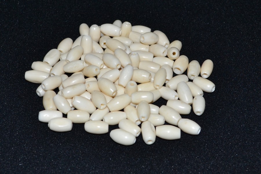 500 PCS WHITE BUFFALO BONE TUBE HAIR PIPE CHOKER BEADS 1/2″