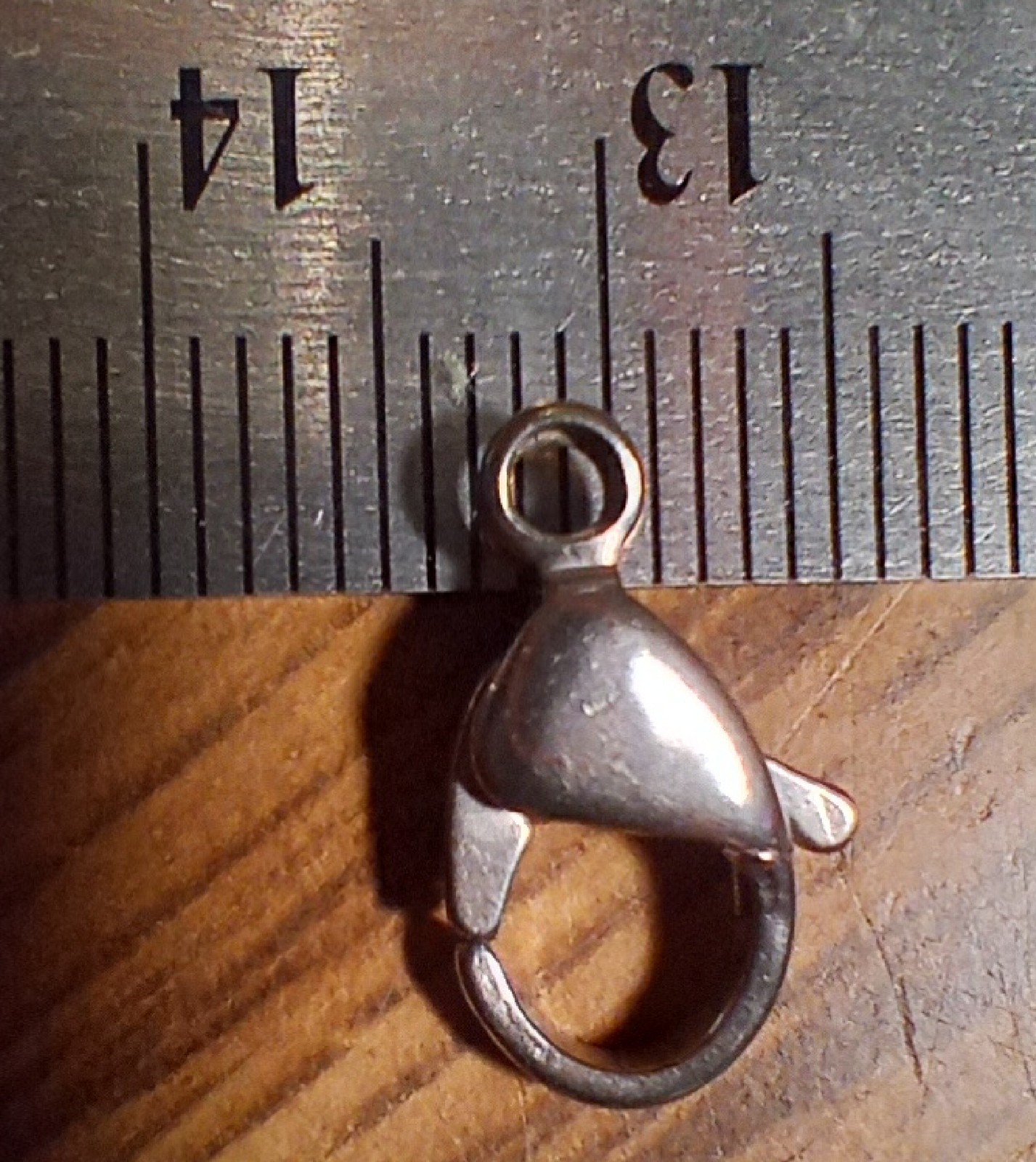 100 pcs Stainless Steel Lobster Clasp Hook Claw Clasp Findings 15mm