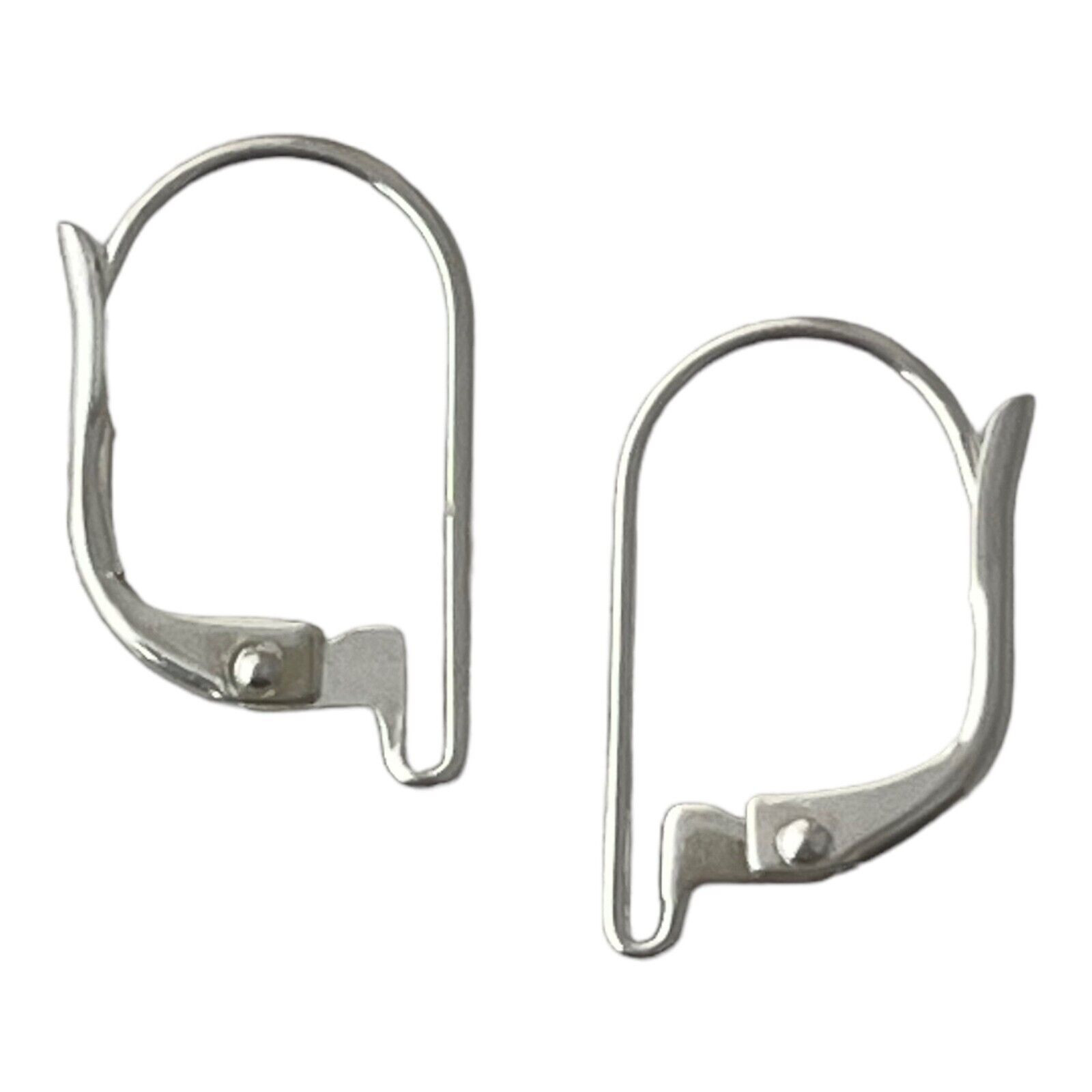 Silver Leverback Earwires Interchangeable Open Loop Earrings Lead Nickel Free