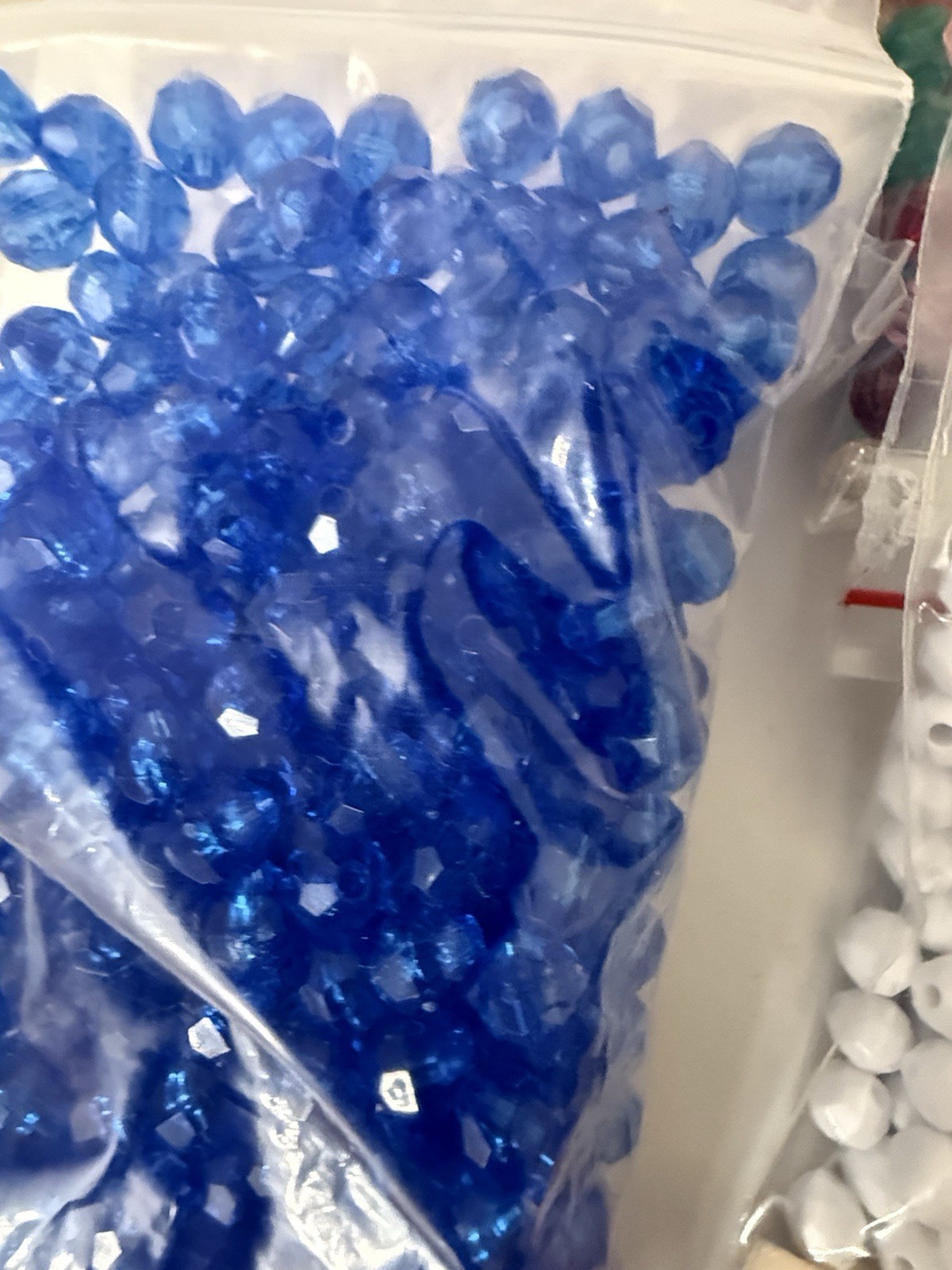 Large LOT Beadery Faceted Plastic Beads Colors & Sunlyn Sequins Push Pin Crafts