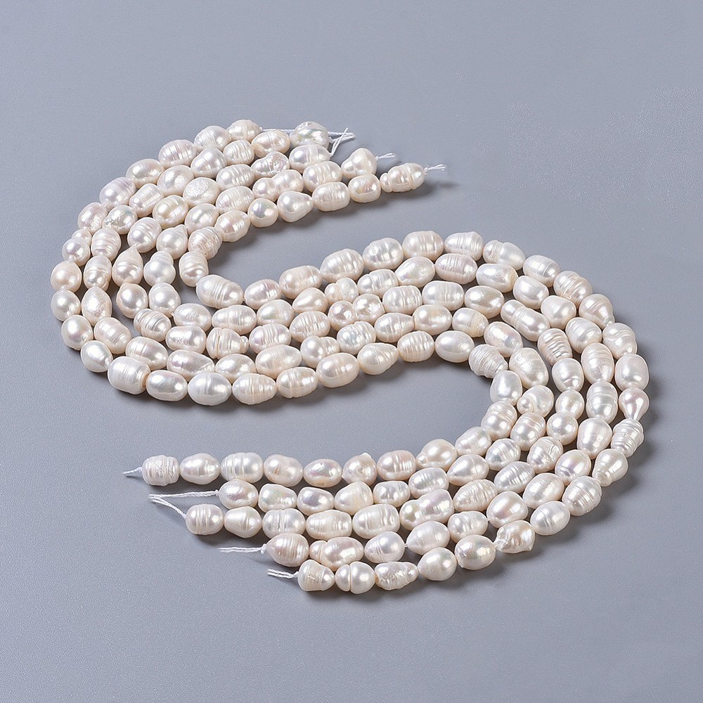 30pcs Natural Cultured Freshwater Pearl Beads Spacer Bead for Bracelet Necklace