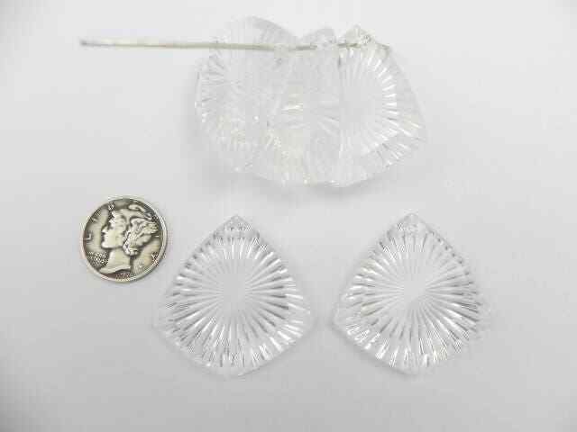 Crystal 30mm Top Drill Vintage Swarovski 6214 Starburst Pendant (1 piece)