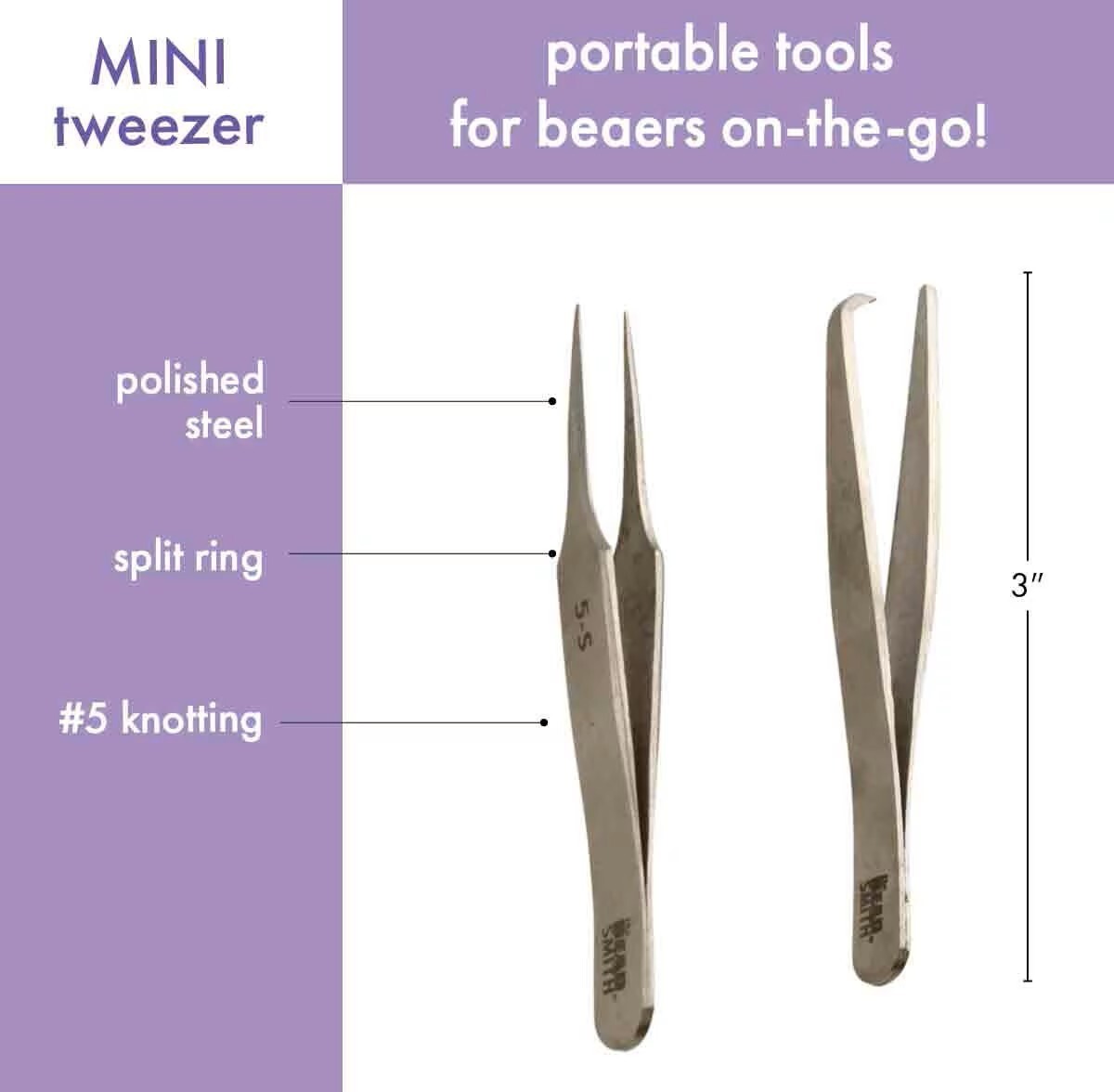 Mini Tweezer Set – Knotter & Split Ring Opener.
