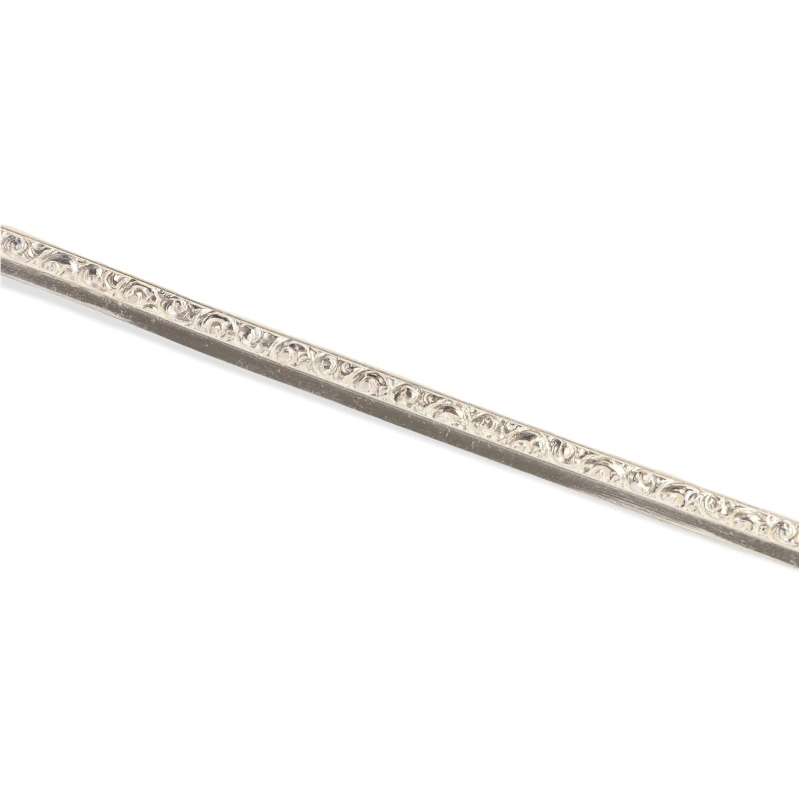 1 Foot 925 Sterling Silver Strip Wire Swirl Fancy Pattern Stepped Bezel Wrapp…
