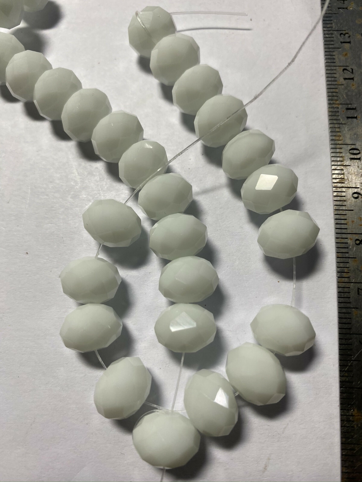 Chinarovski Faceted Glass Crystal Rondelle Space Beads 12mm