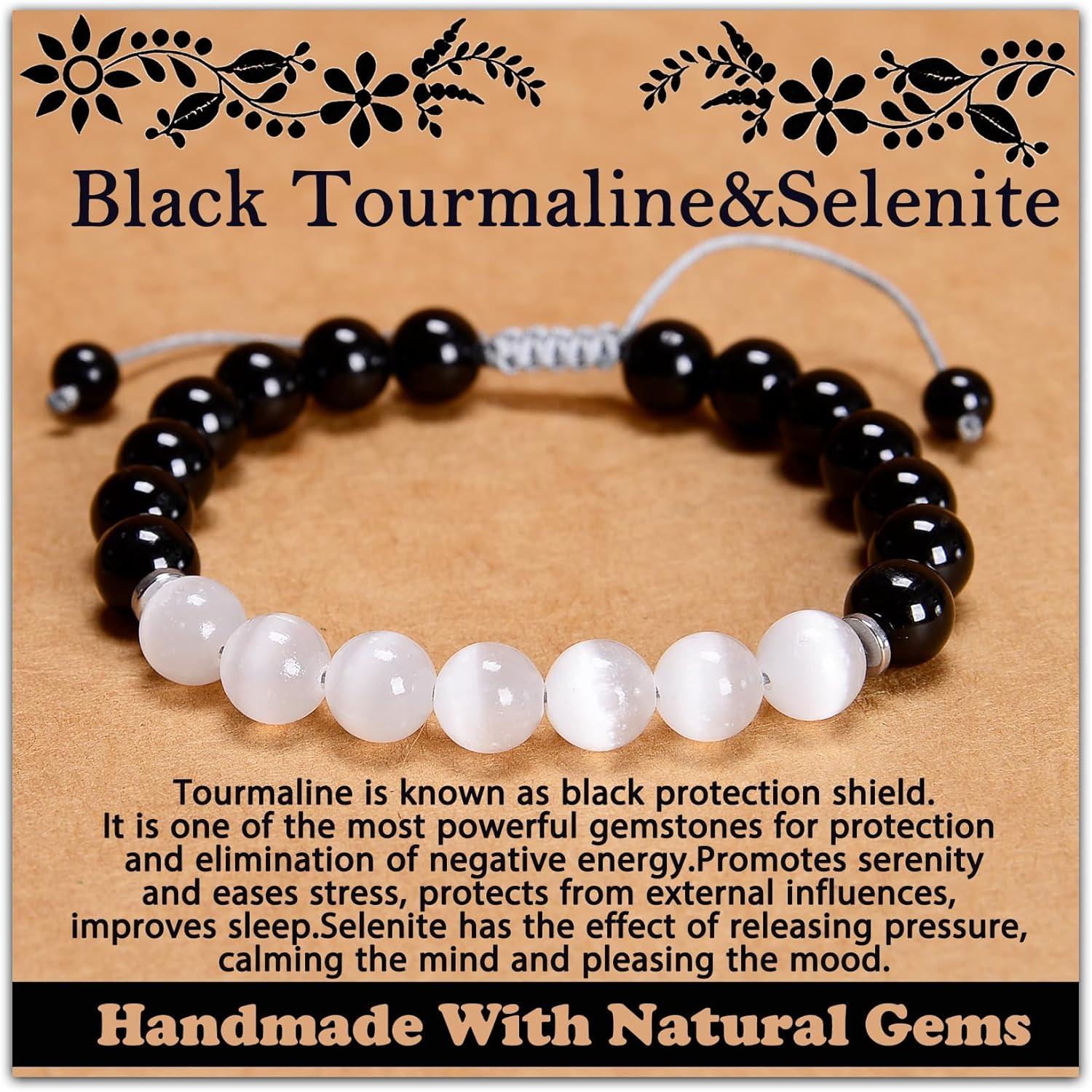 468Handmade Adjustable Natural Gemstone Crystal Bracelet Healing Power Energy In
