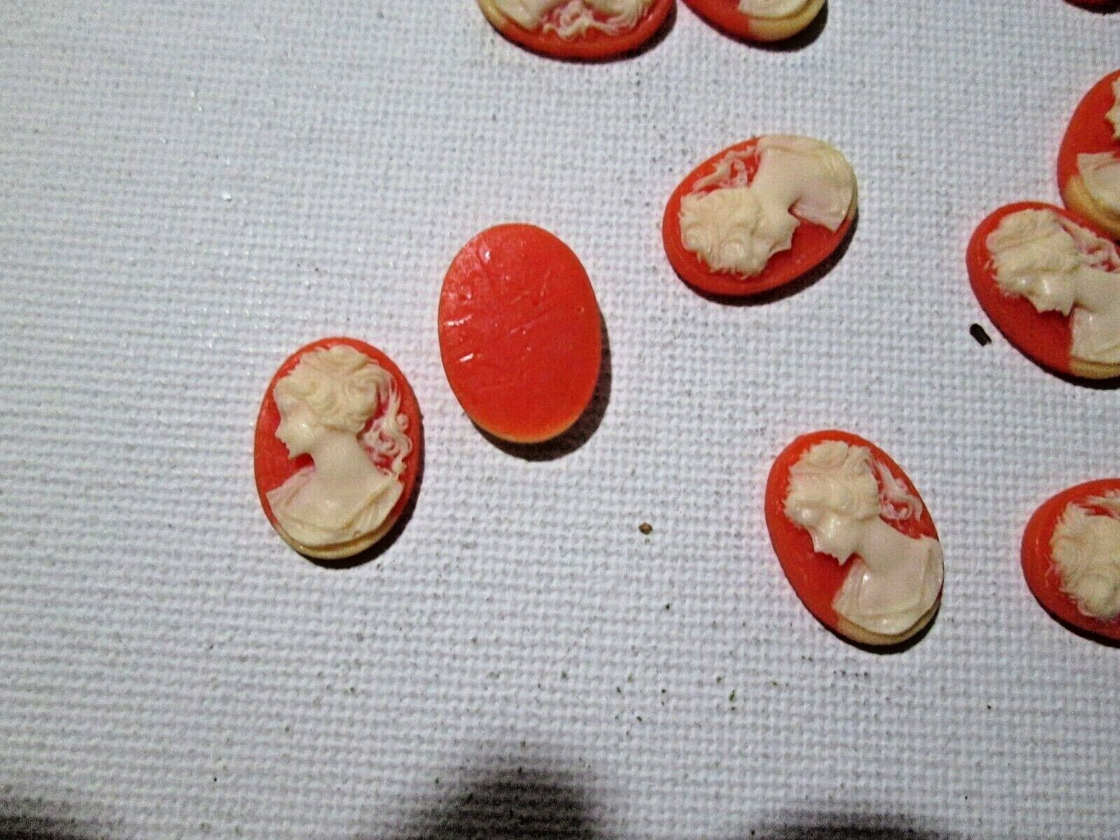 Vintage Store Stock mini cameo cabochon Jewelry Making supplies Finding Resin
