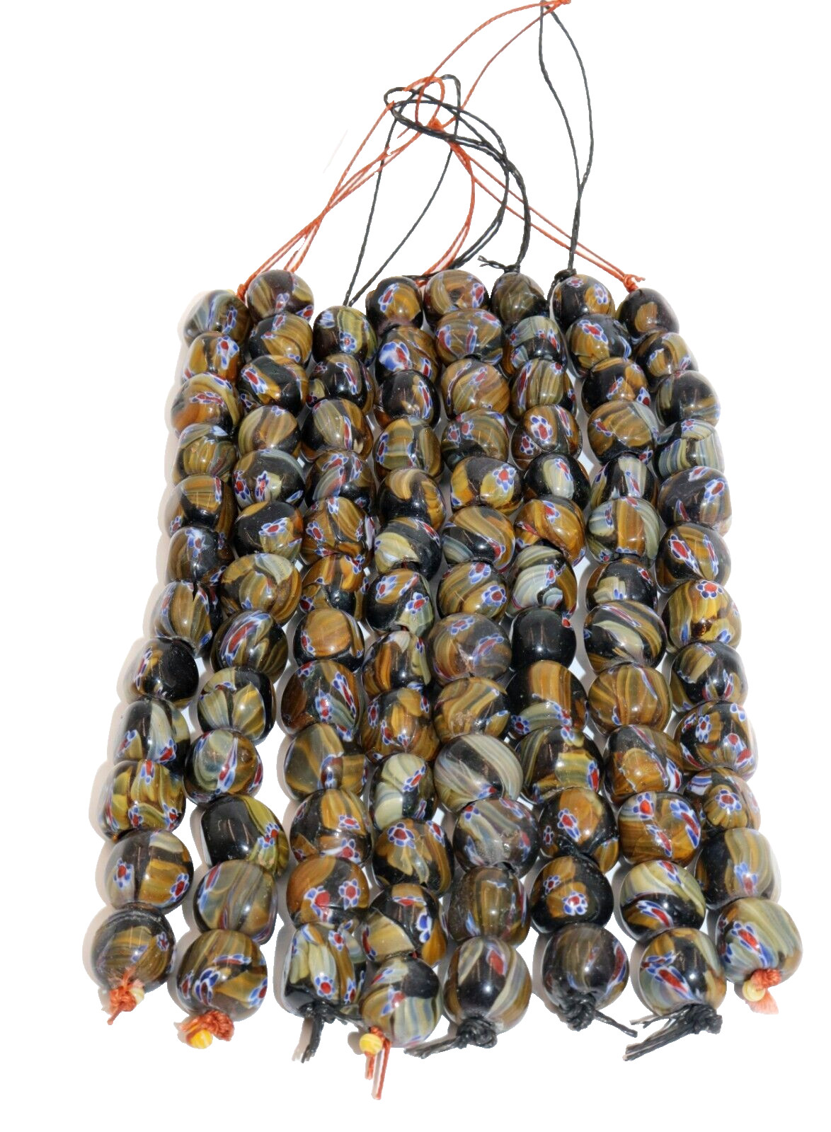 10 Strands Large size Millefiori Beads Handmade Glass Beads for Jewelry making