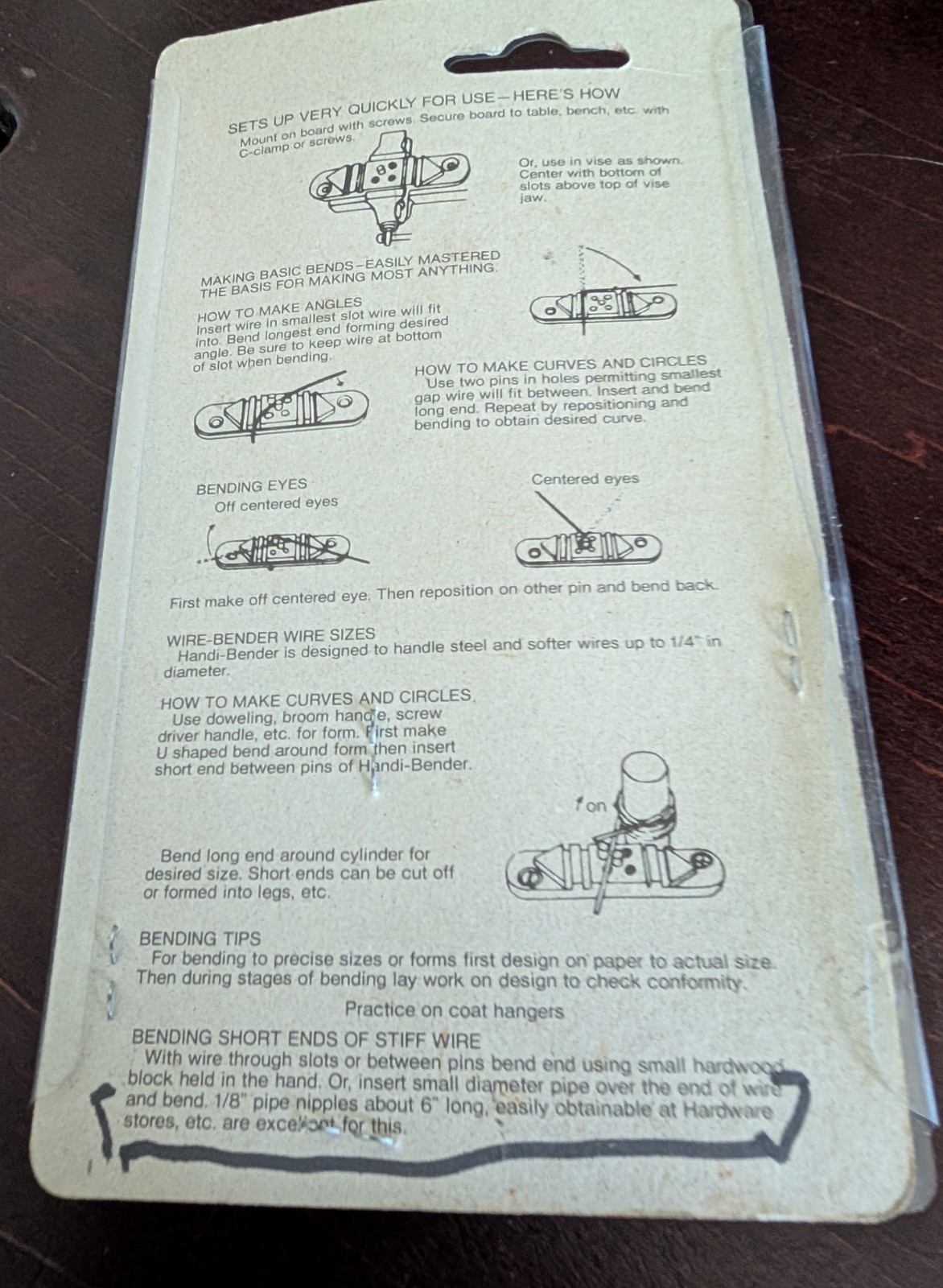 WIRE BENDING JIG MADE IN JAPAN NO. 66-7 In Original Packaging
