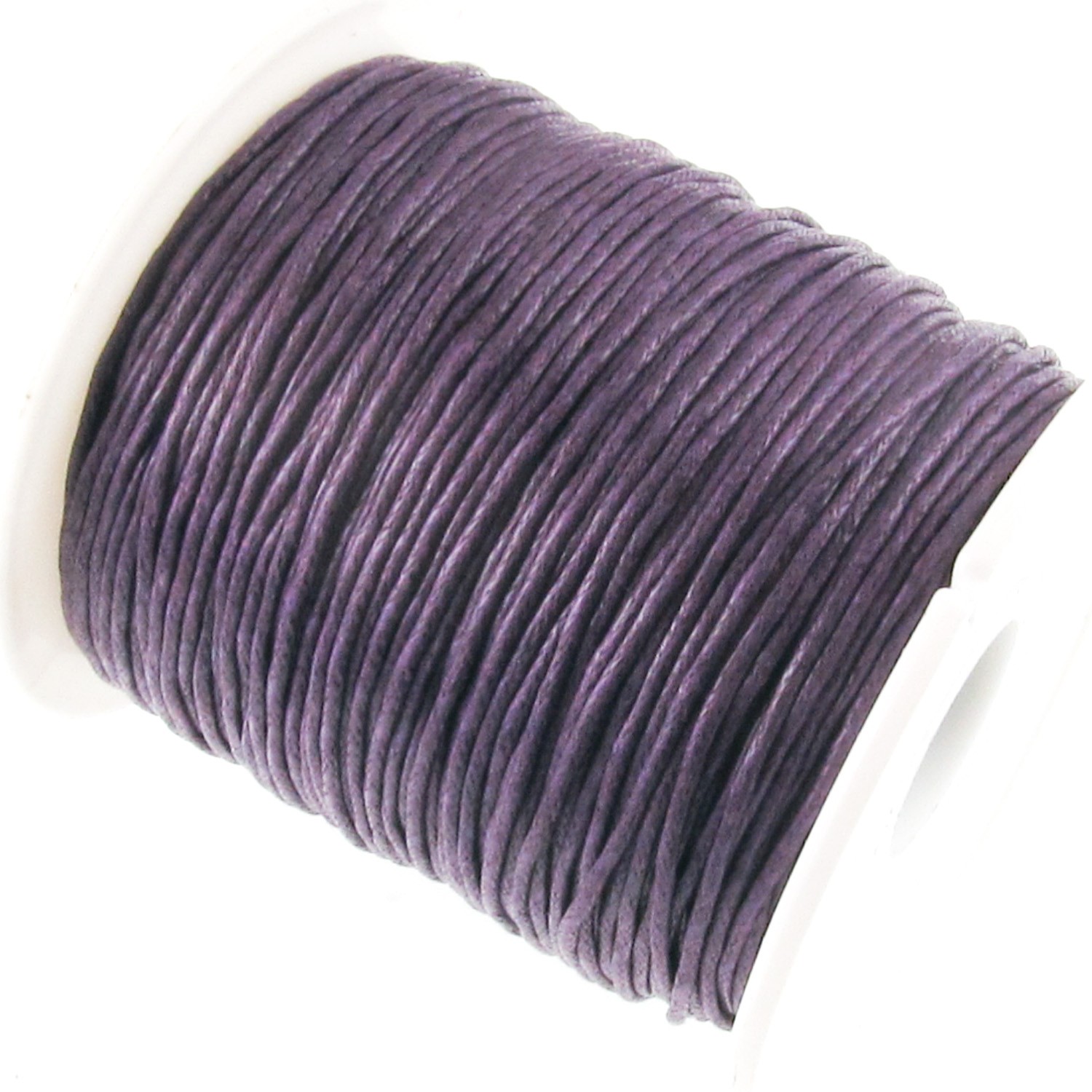 Purple 1mm Waxed Cotton Cord, 70 Meter Spool, Durable Beading & Craft String