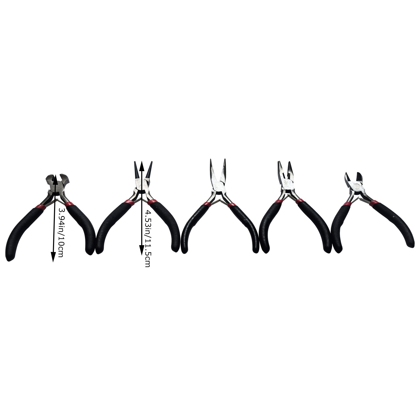 5pcs Jewelers Pliers Set Jewelry Making Beading Wire Wrapping DIY Tool Pliers