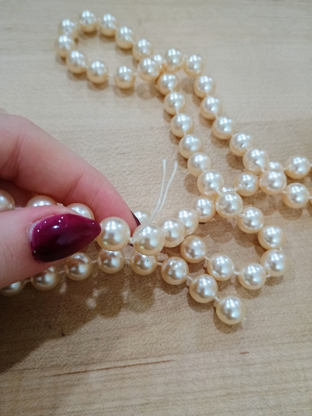 Glossy Round Pearl Beads 8-8.9 mm White Purple Aqua Jewelry Making Lot