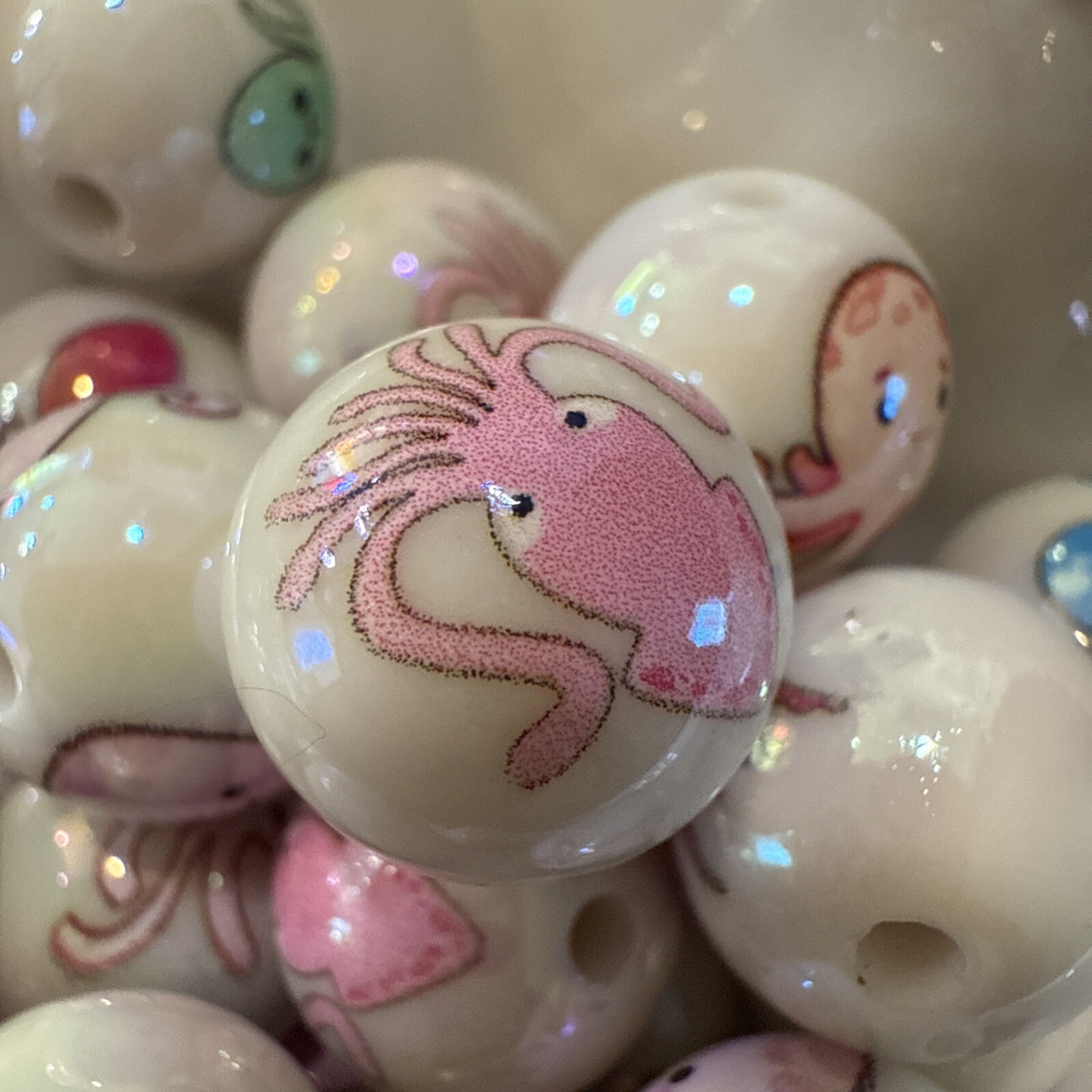 Octopus High-Quality Resin 16 Mm Beads Shipped From Usa