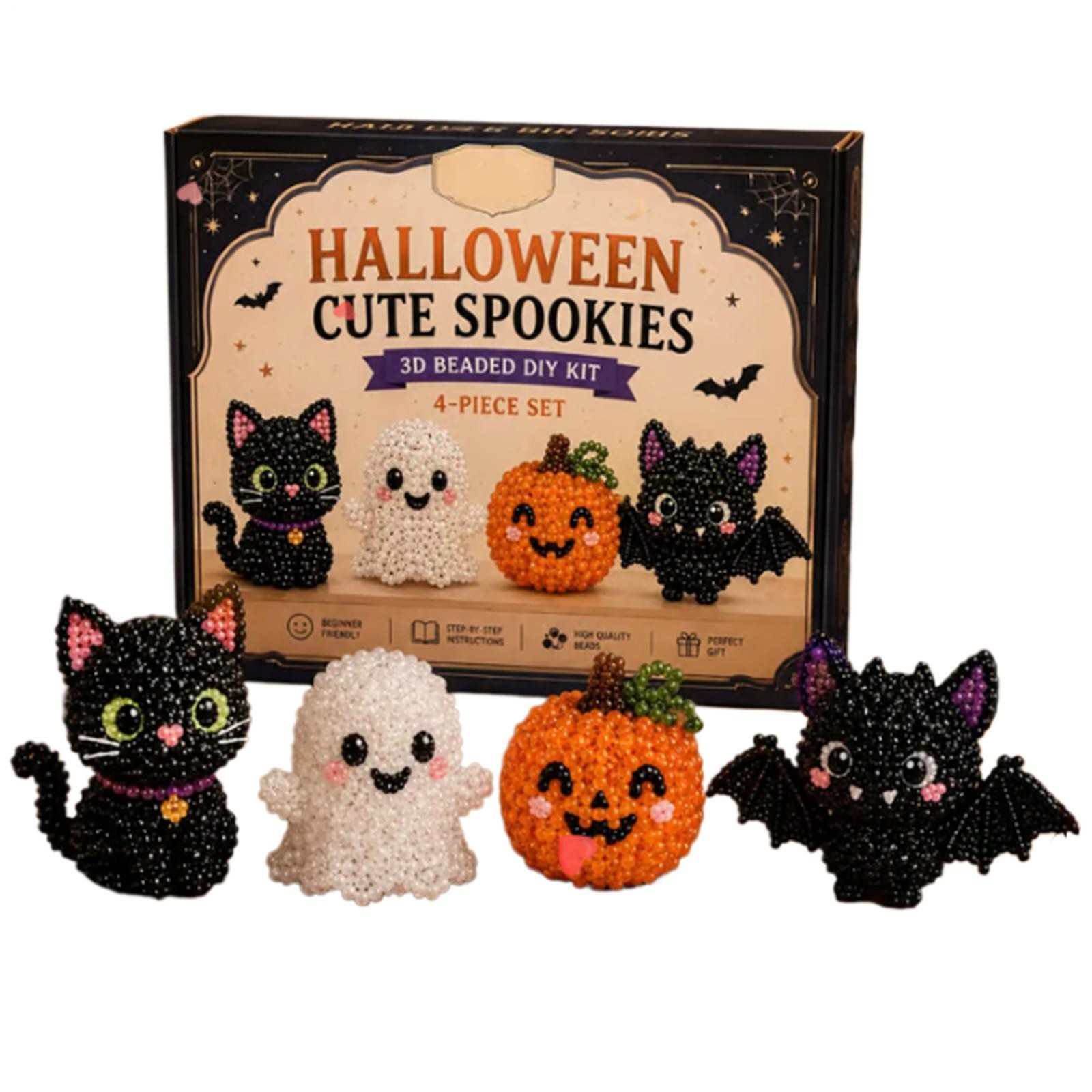 DIY 3D Animal Beading Kit,Handmade Beadwork Craft Set for Kids & Adults