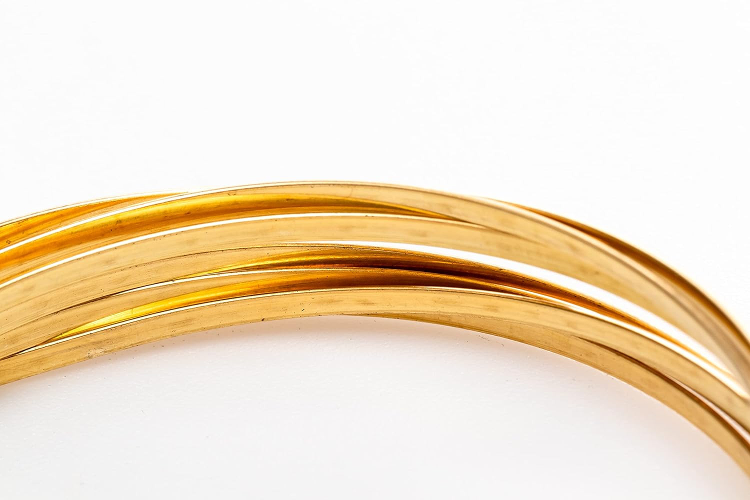12 Gauge, Jeweler’S Brass Wire, Red Brass, Half Round, Dead Soft, CDA #230-25FT