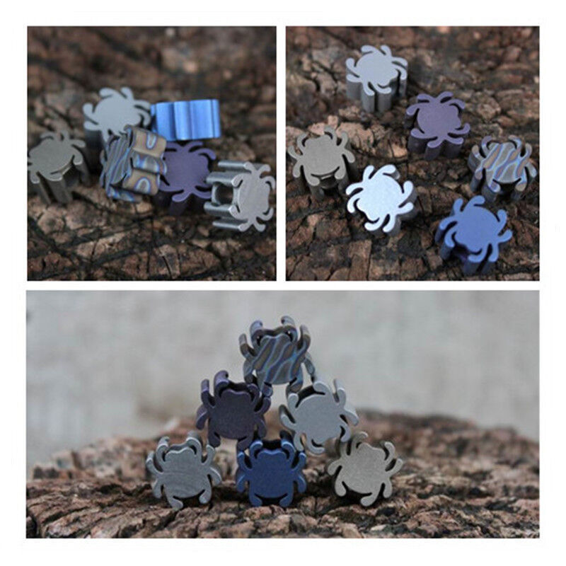 COOL Spider Shaped Lanyard Pendant EDC Knife Tool Beads Titanium Paracord Beads