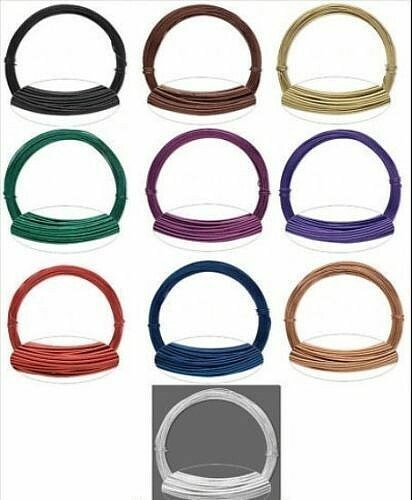 18 Gauge Aluminum Craft Wire 1mm Wrapping Jewelry Floral Round Wrap 32ft (10m)