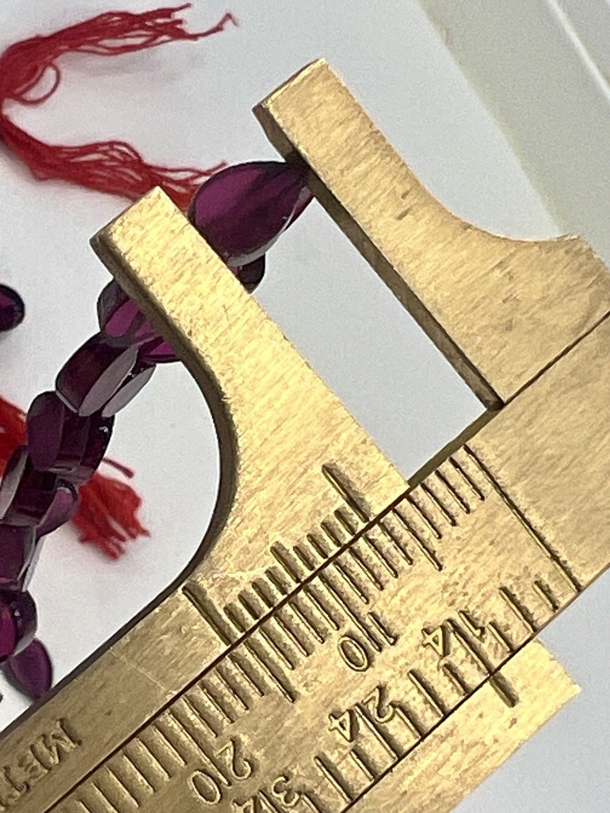 19 Strands Red Garnet Mixed Shapes Beads Teardrop Diamond Rectangle 5-8mm Bulk