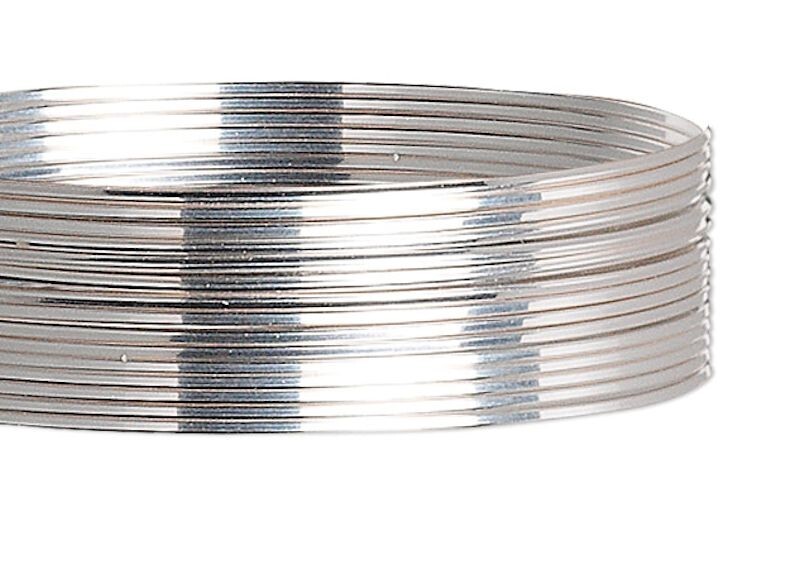 Wire, 5 Feet Sterling Silver 26 Gauge Dead Soft SQUARE Wrapping Wire