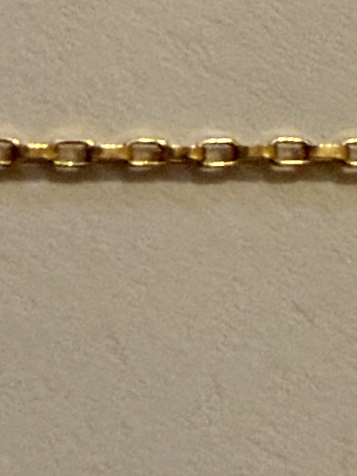 1.6×0.8mm elongated drawn rolo chain, 14kt gold filled 5ft