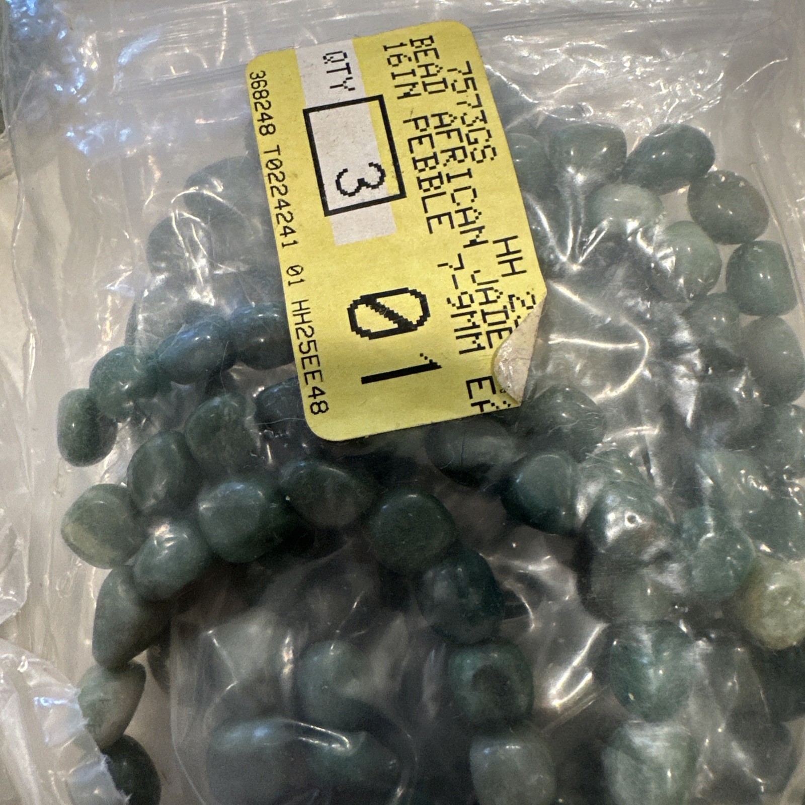 Fire Mountain Beads Green Jade 7 Bags Gems