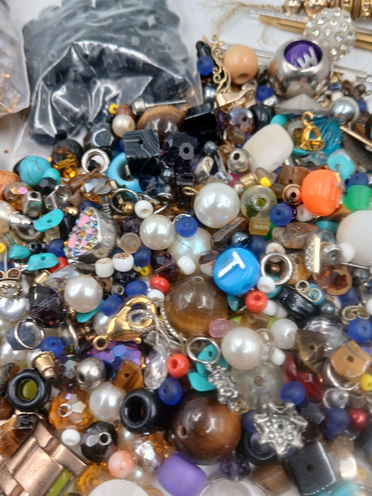 Jewelry Making with Beads. Small & Large Beads Starter Set. New.