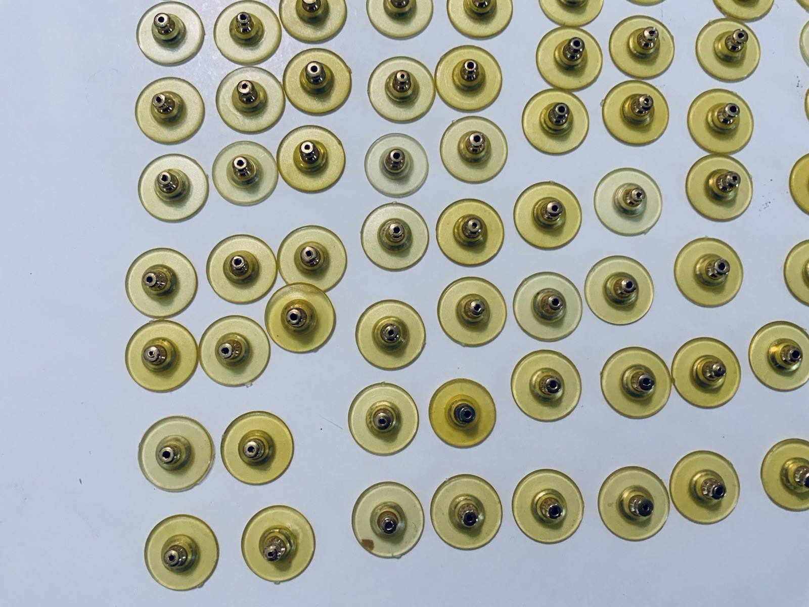 Total 230 Bullet Clutch Earring Backs; QTY 130-1/2” (13MM) & QTY 100-5/8” (16MM)