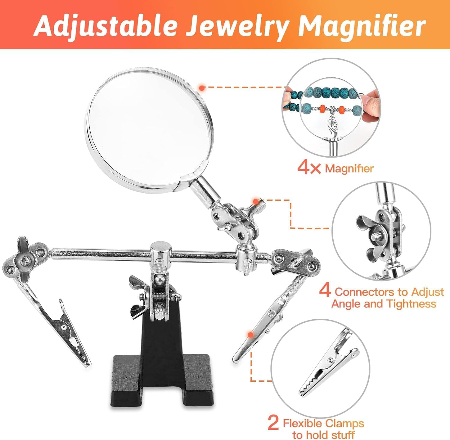Adult Jewelry Repair Kit with Pliers, Wires, Chains, and Storage Bag