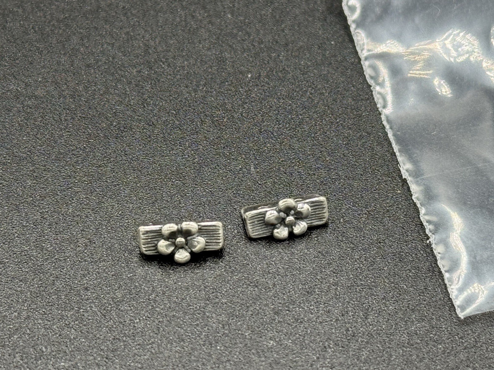 60 Sets JBB Findings Israel Antique Silver Plate Pewter Spacer Bars 2, 3, 4-Hole