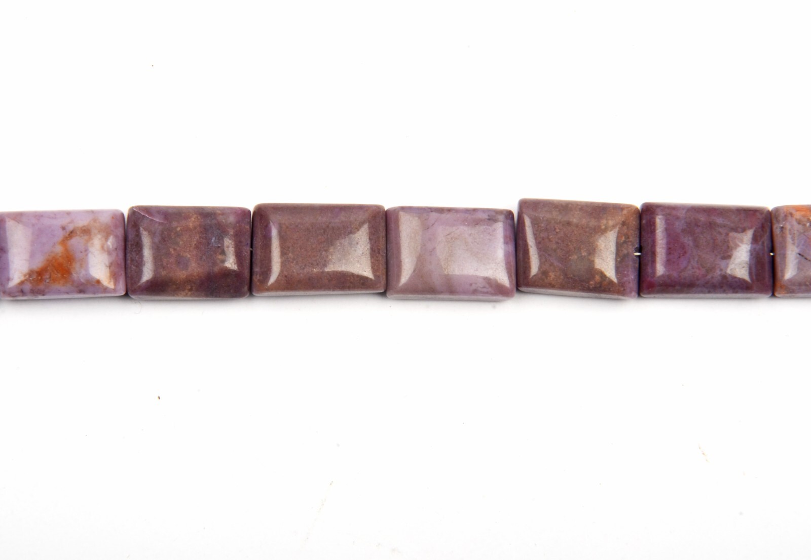 Natural Lavender Jade Gemstone Beads Rectangle Shape 8 Inch Strand 10×14-11x15MM