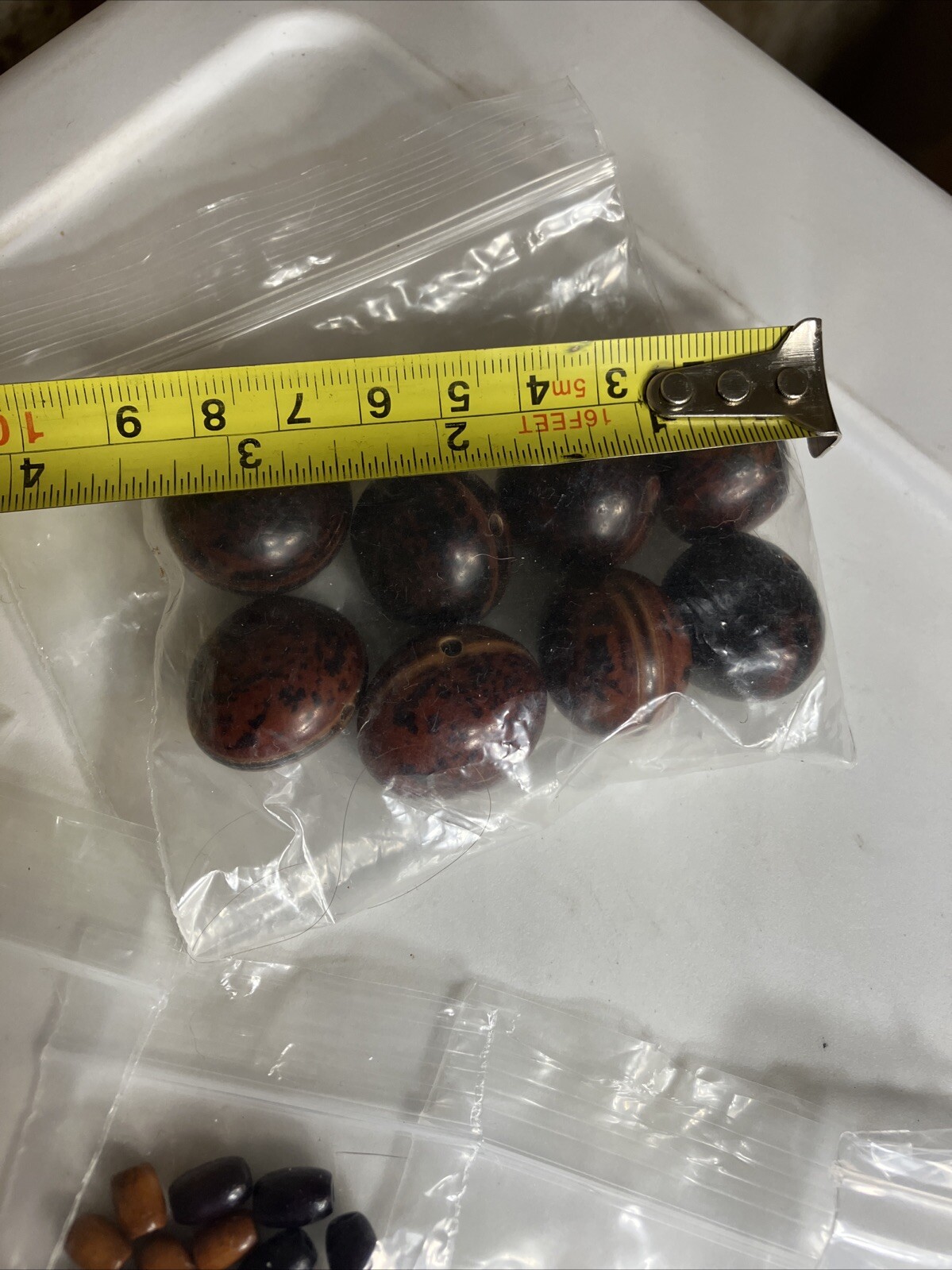 Lot of Vintage Beads & Seeds Wood & Other for Craft Pre-owned