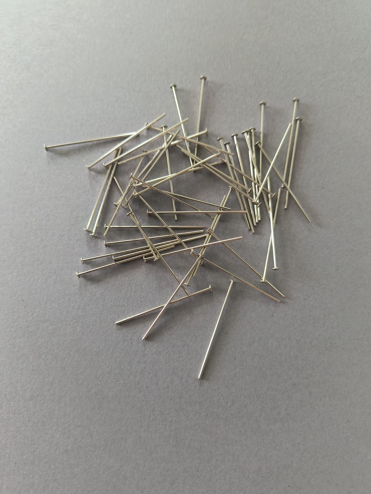 1″ ~ 22g Wire Wrapper Nickel Silver Headpin Flat Head. Made in USA.