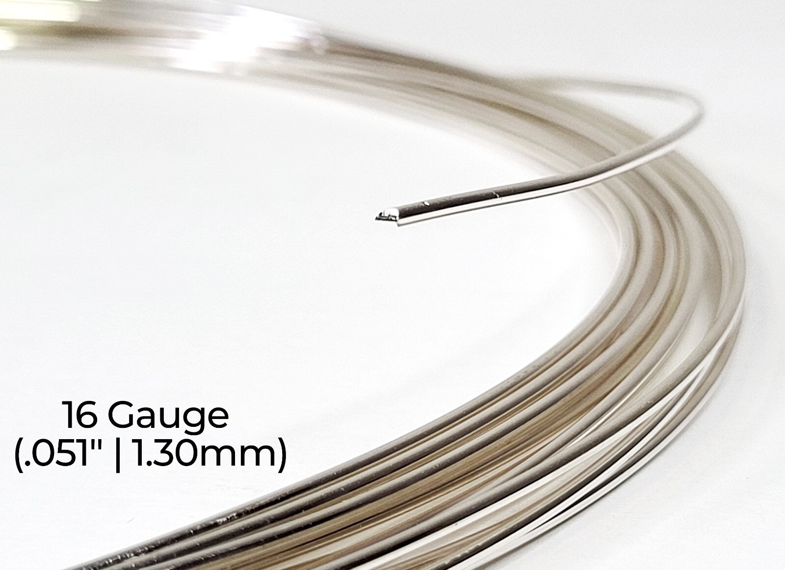 940 Argentium Silver Wire | Round, Dead Soft | 10-30 Gauge | 1-10 Ft | USA