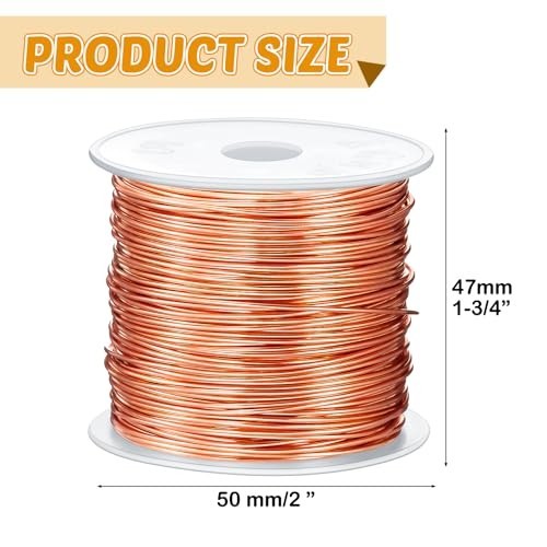 5 Rolls Jewelry Wire Kit – 18, 20, 22, 24, 26 Gauge Copper Craft Metal for Beadi