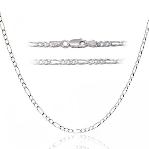 DSS 925 Sterling Silver Necklace for Women Lobster 16.0 Inches 3.0 Millimeters