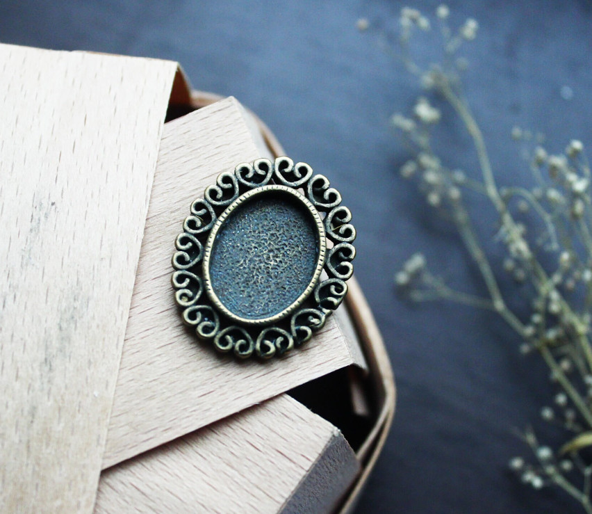 10 pcs oval blank for jewelry making cameo cabochon base supplies DIY (ov027)