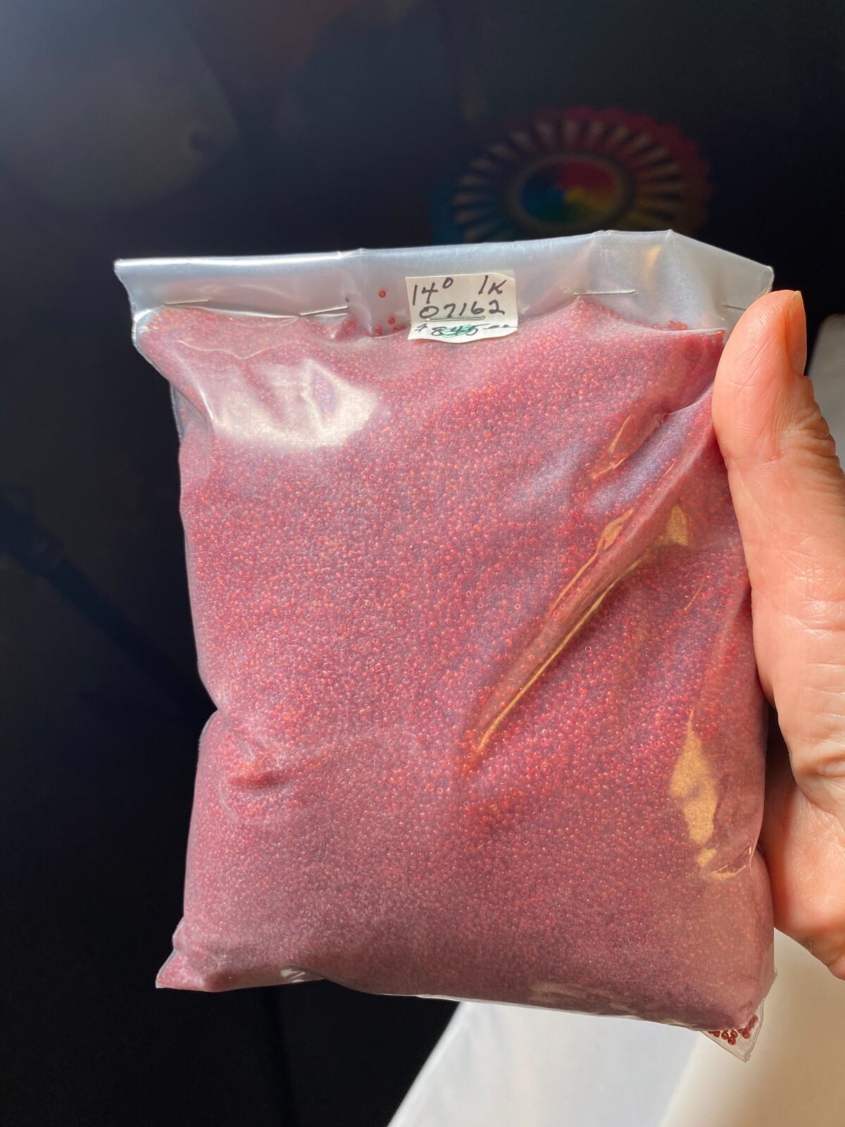 Antique Micro Seed Beads-14/0 Juicy Transparent Red Slightly Variegated-1 Kilo!