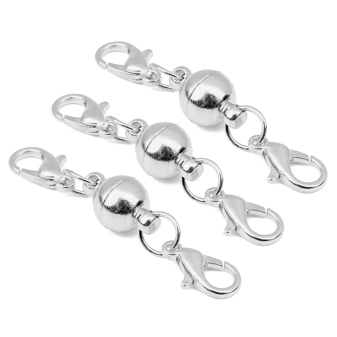 5Pcs Ball Magnetic Clasps Necklace Bracelet Extender Clasps Jewelry Findings